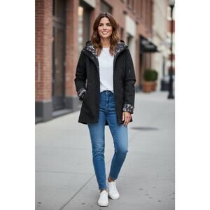 Limited Edition JAGERMEISTER Full Zip-Up Hood Black Women’s Size Small 3416-8